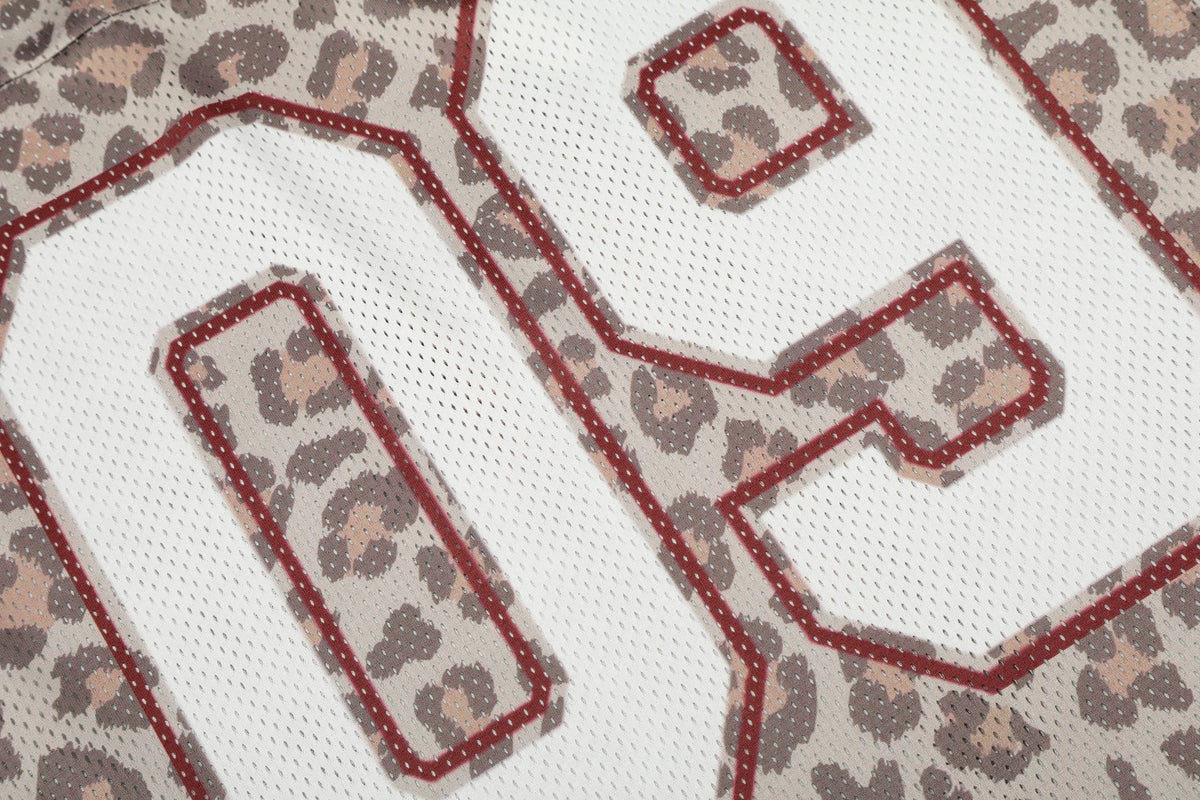 Madxmarx “Leopard Varsity Mesh Jersey”
