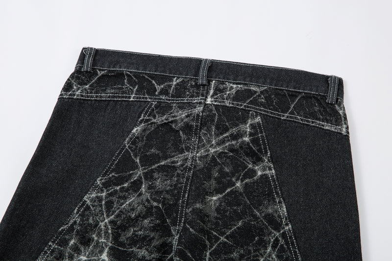 Madxmarx Jeans mit weitem Bein und Riss-Muster