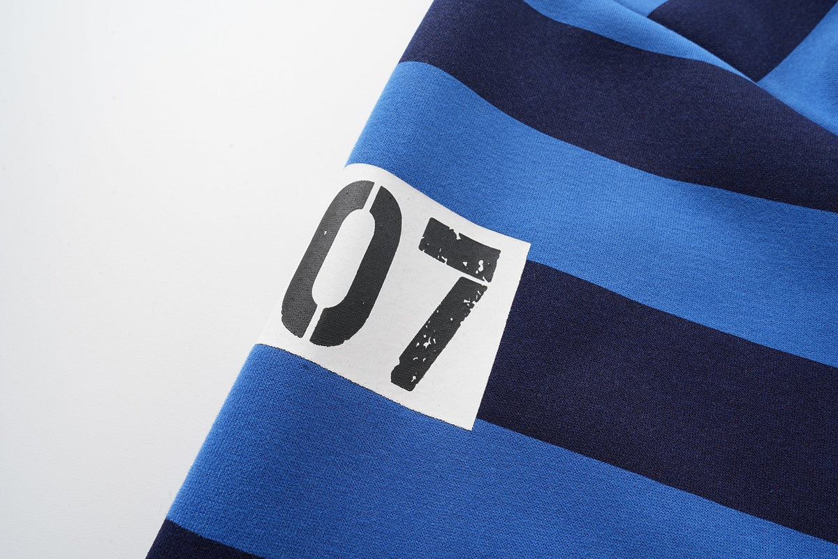 Madxmarx Striped Zip Hoodie