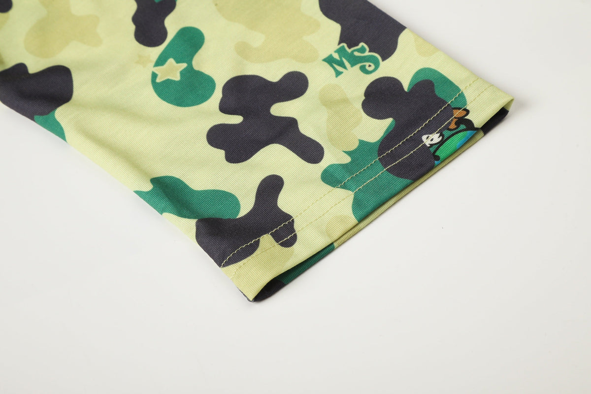 Madxmarx Camo Raglan Long Sleeve Tee