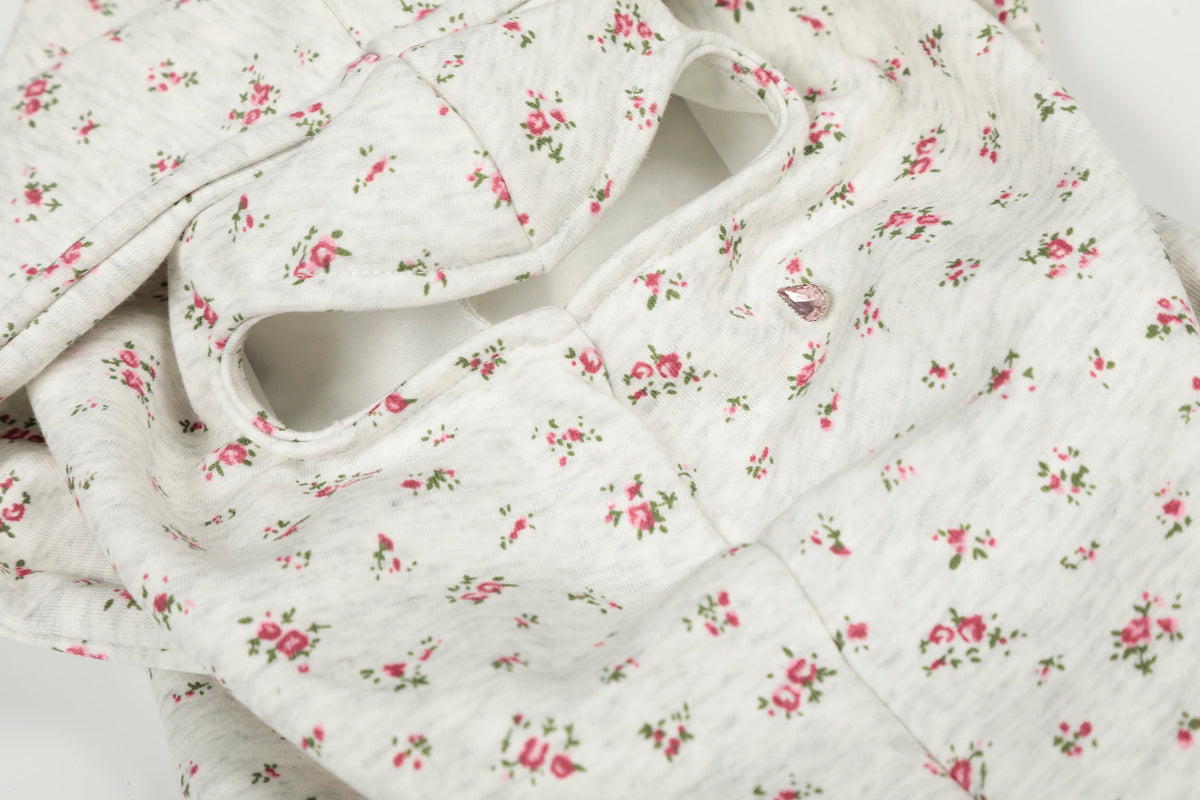 Madxmarx Floral Balaclava Zip Hoodie