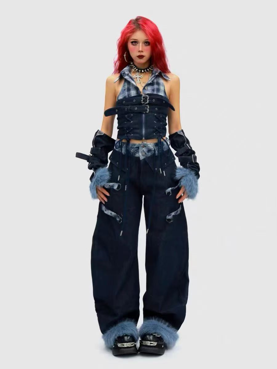Pantalon fuselé en similicuir doublé de flanelle Madxmarx
