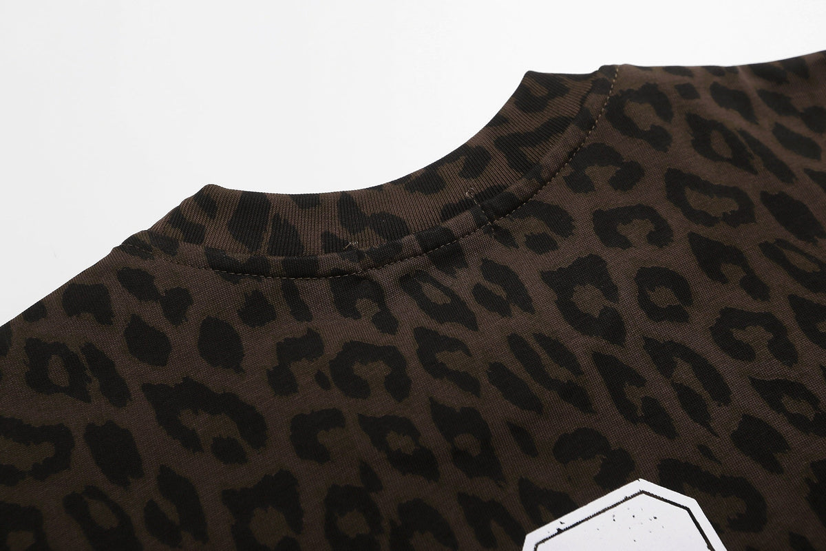 Madxmarx Leopard Graphic T-Shirt