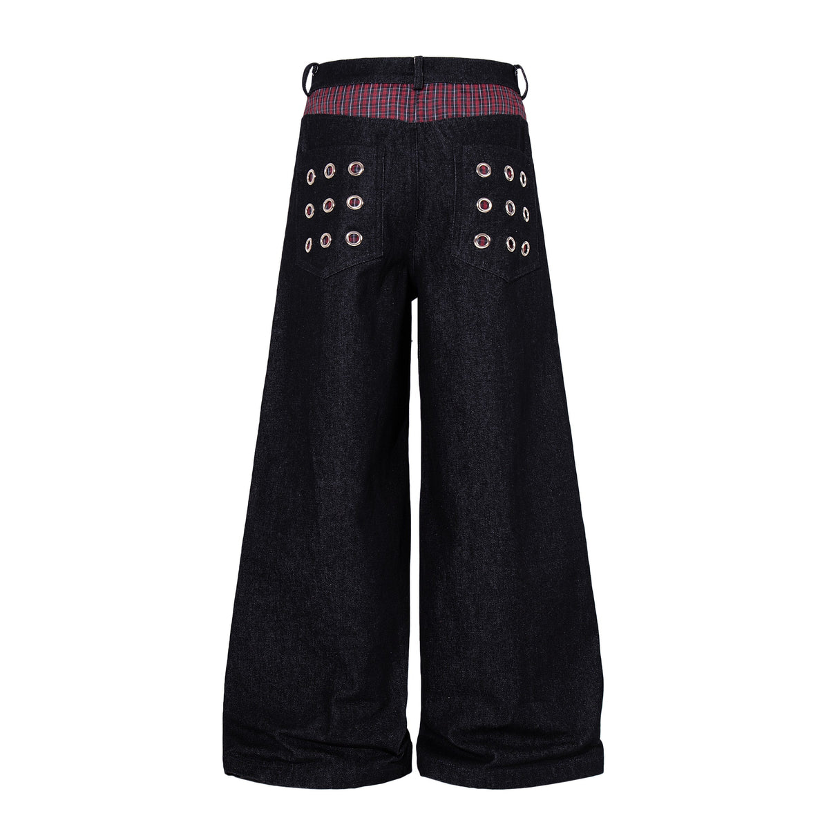 Madxmarx Eyelet Wide-Leg Jeans