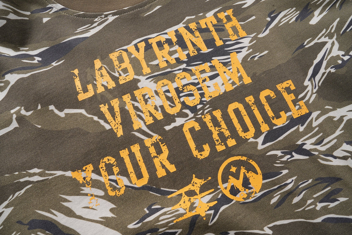Madxmarx Camo Layered Long Sleeve Tee*