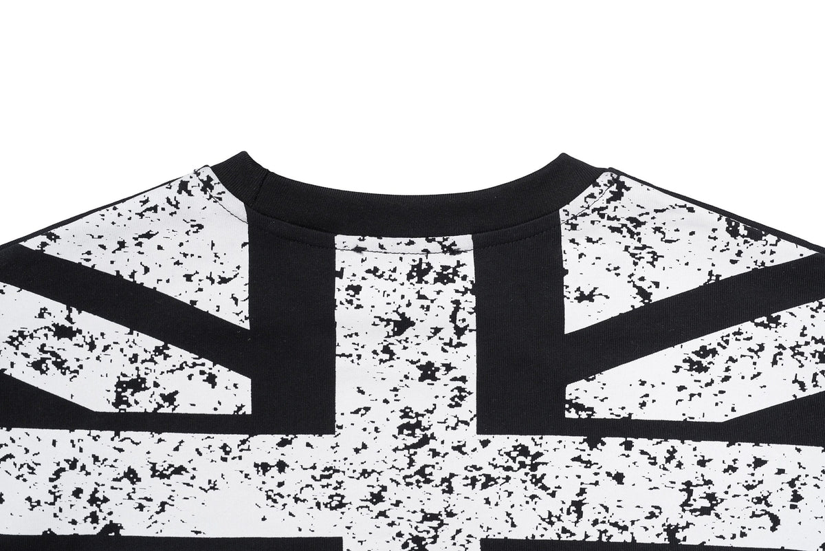 Madxmarx Layered Union Jack Graphic Long Sleeve Tee