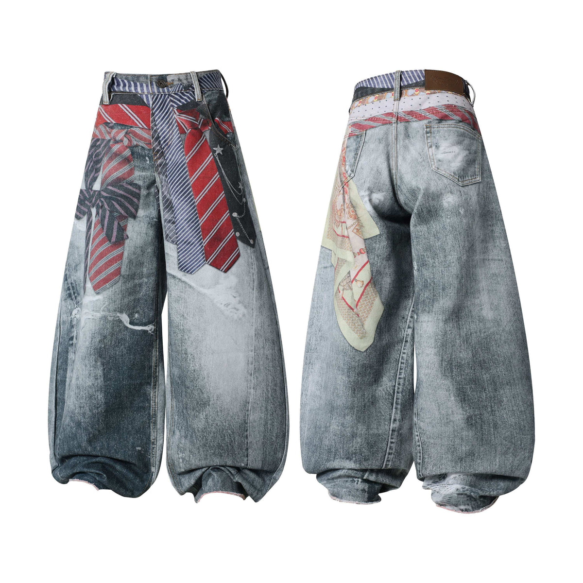 Madxmarx “Tie Riot Balloon Jeans”