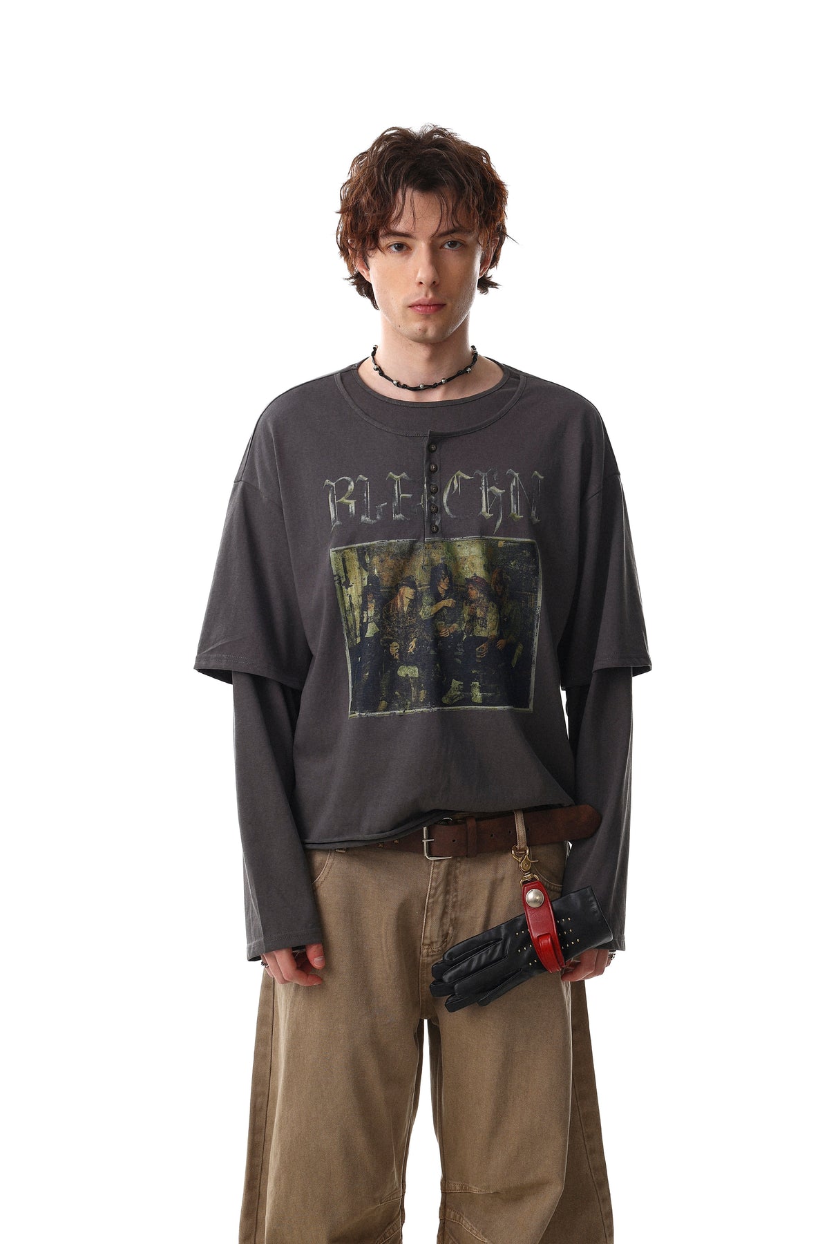 Madxmarx Layered Graphic Long Sleeve Tee