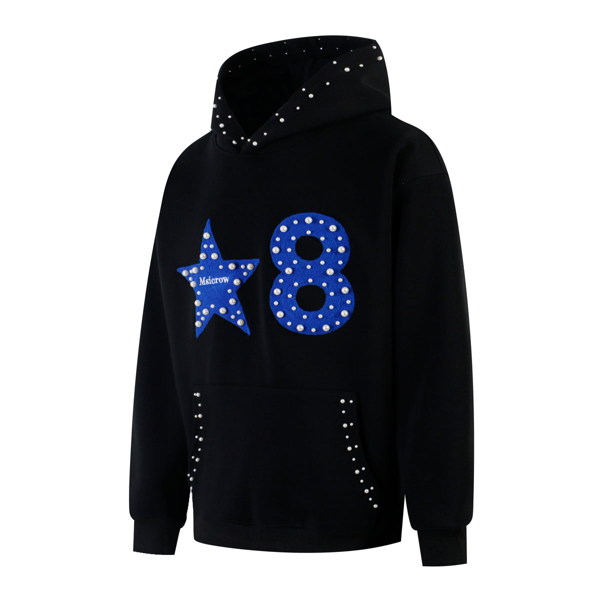 Madxmarx Star & Number Appliqué Hoodie