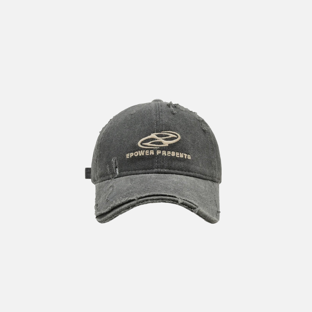 Letter Embroidery Peaked Cap