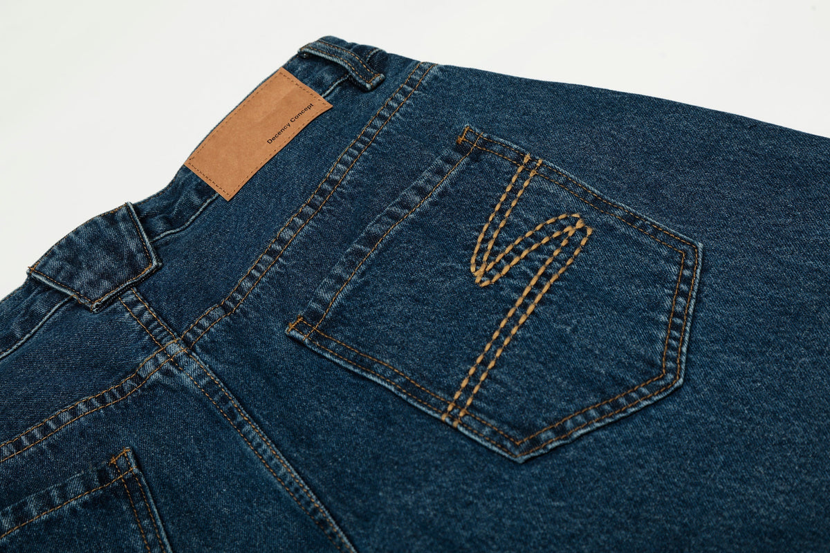 Madxmarx Deep Indigo Balloon Wide-Leg Jeans