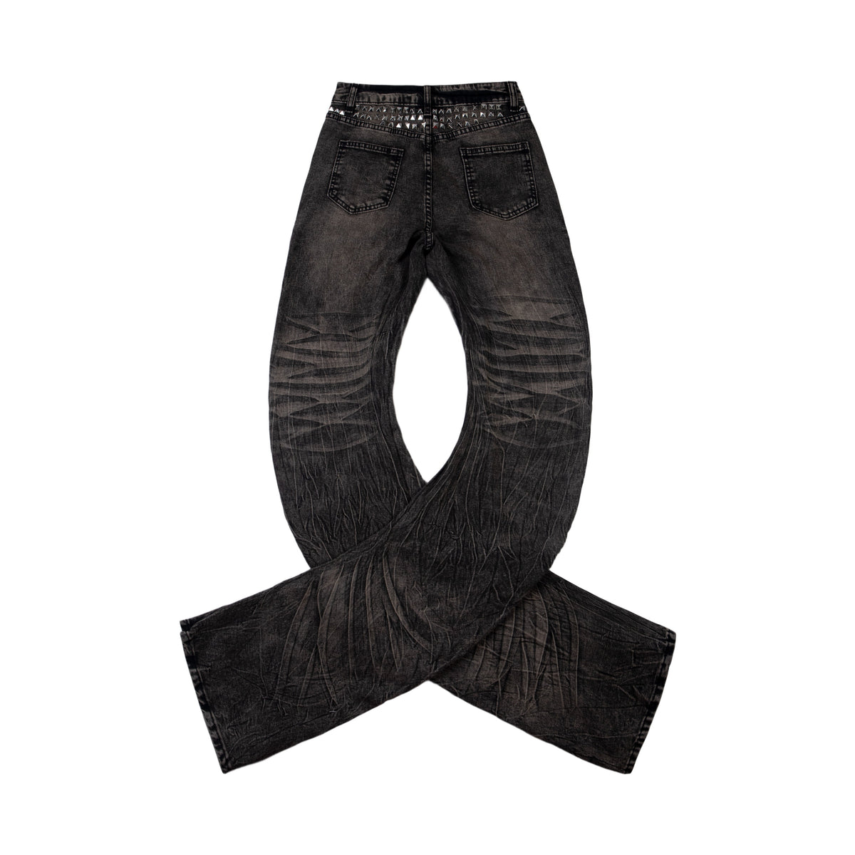 Madxmarx Stacked Moto Zip Jeans