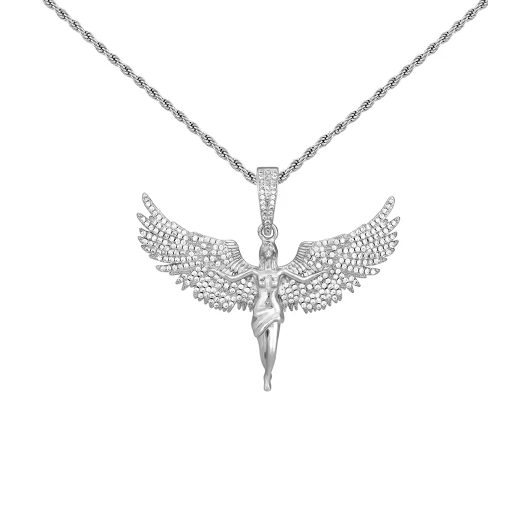 Pendentif ange déchu plaqué or