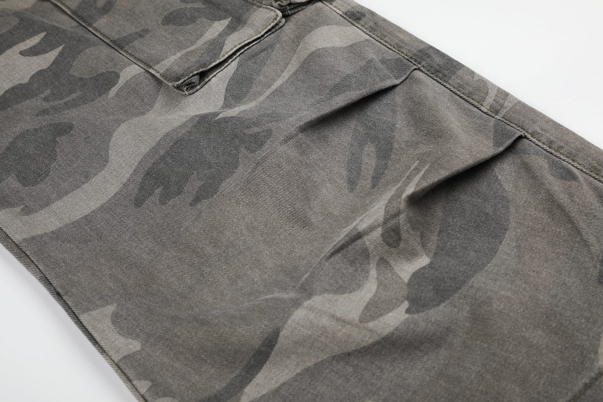 Madxmarx Studded Camo Cargo Pants