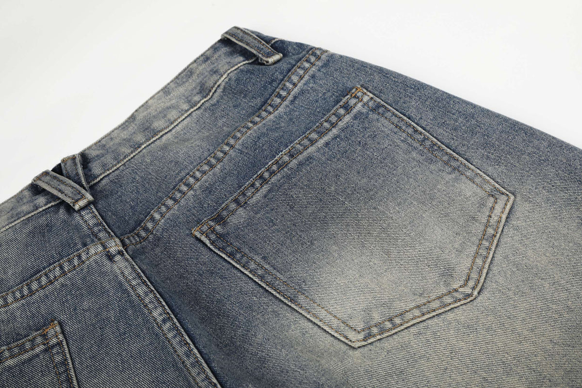 Madxmarx Distressed Wide-Leg Jeans