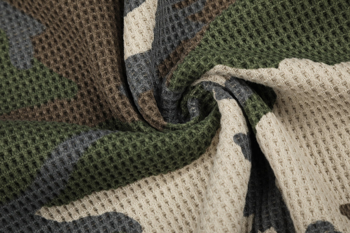 Madxmarx Camo Mesh Graphic Long Sleeve Tee