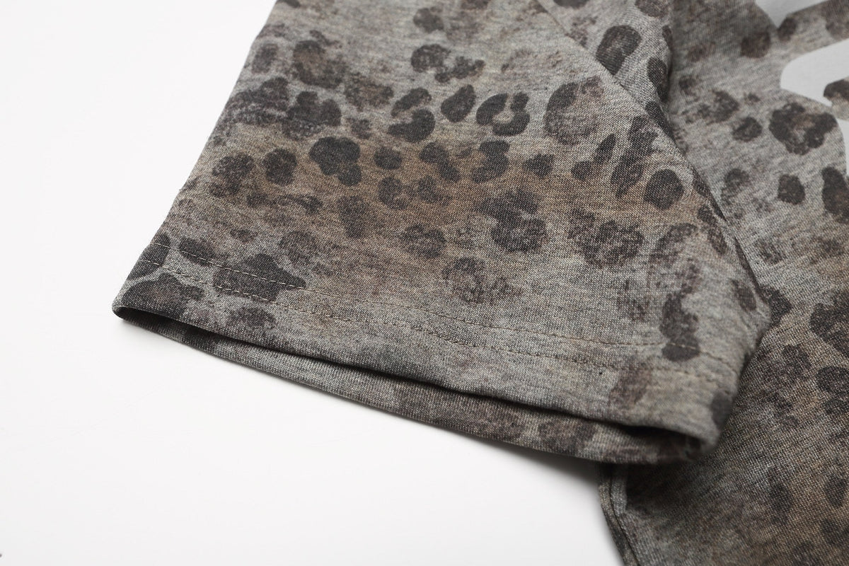 Madxmarx Leopard Gothic Polo Tee