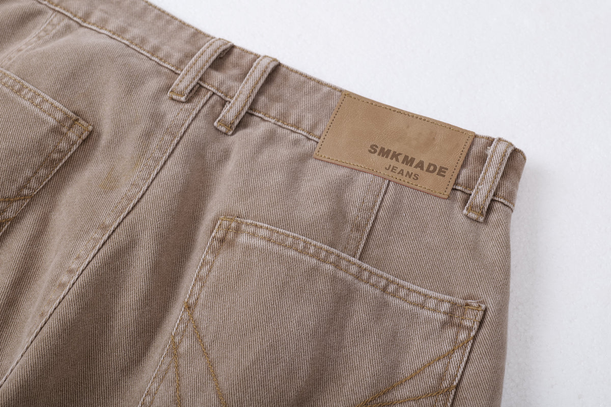 Madxmarx Curved-Panel Balloon Wide-Leg Jeans