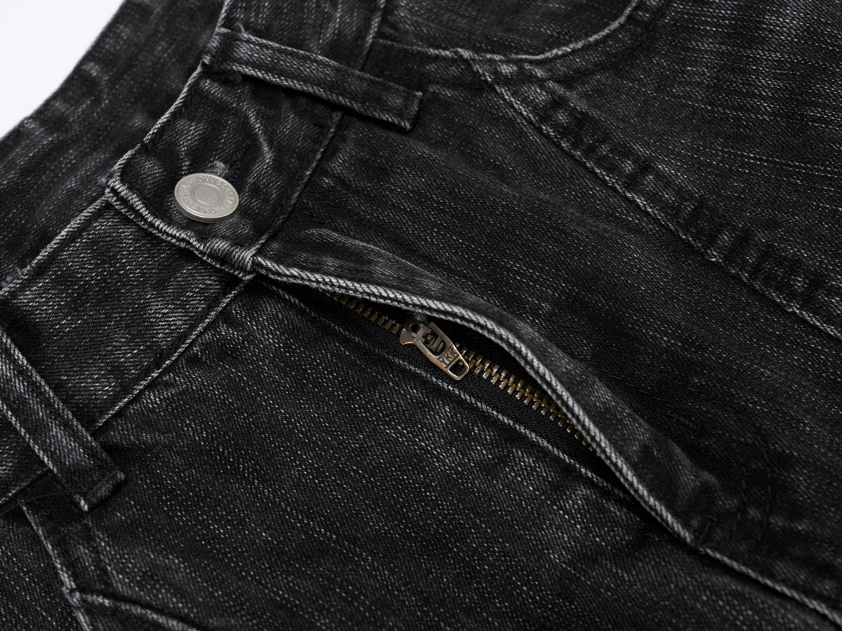 Pantalon en jean incurvé délavé vintage Madxmarx