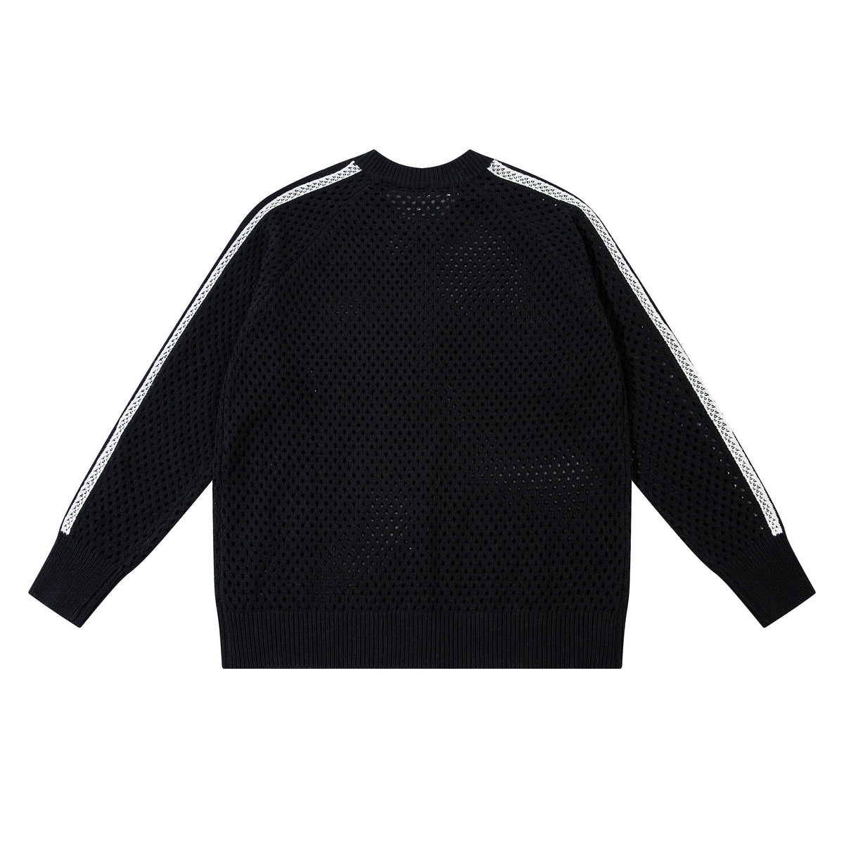 Madxmarx Striped Mesh Zip-Up Jacket