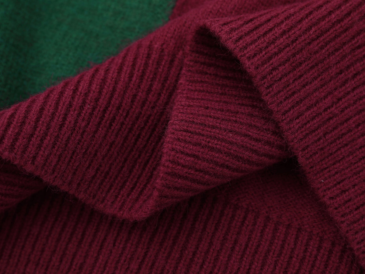 Madxmarx Varsity Team Number Knit Sweater