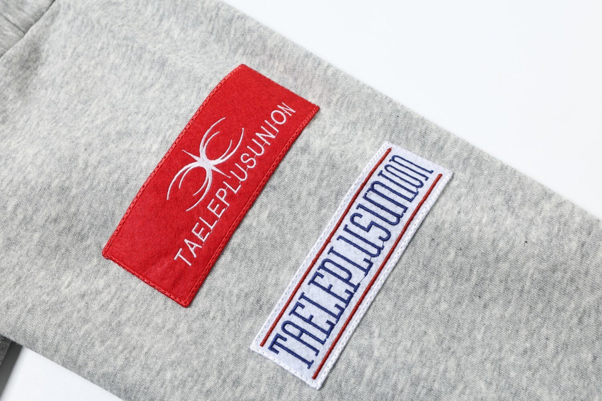 Sudadera tipo polo de patchwork Madxmarx