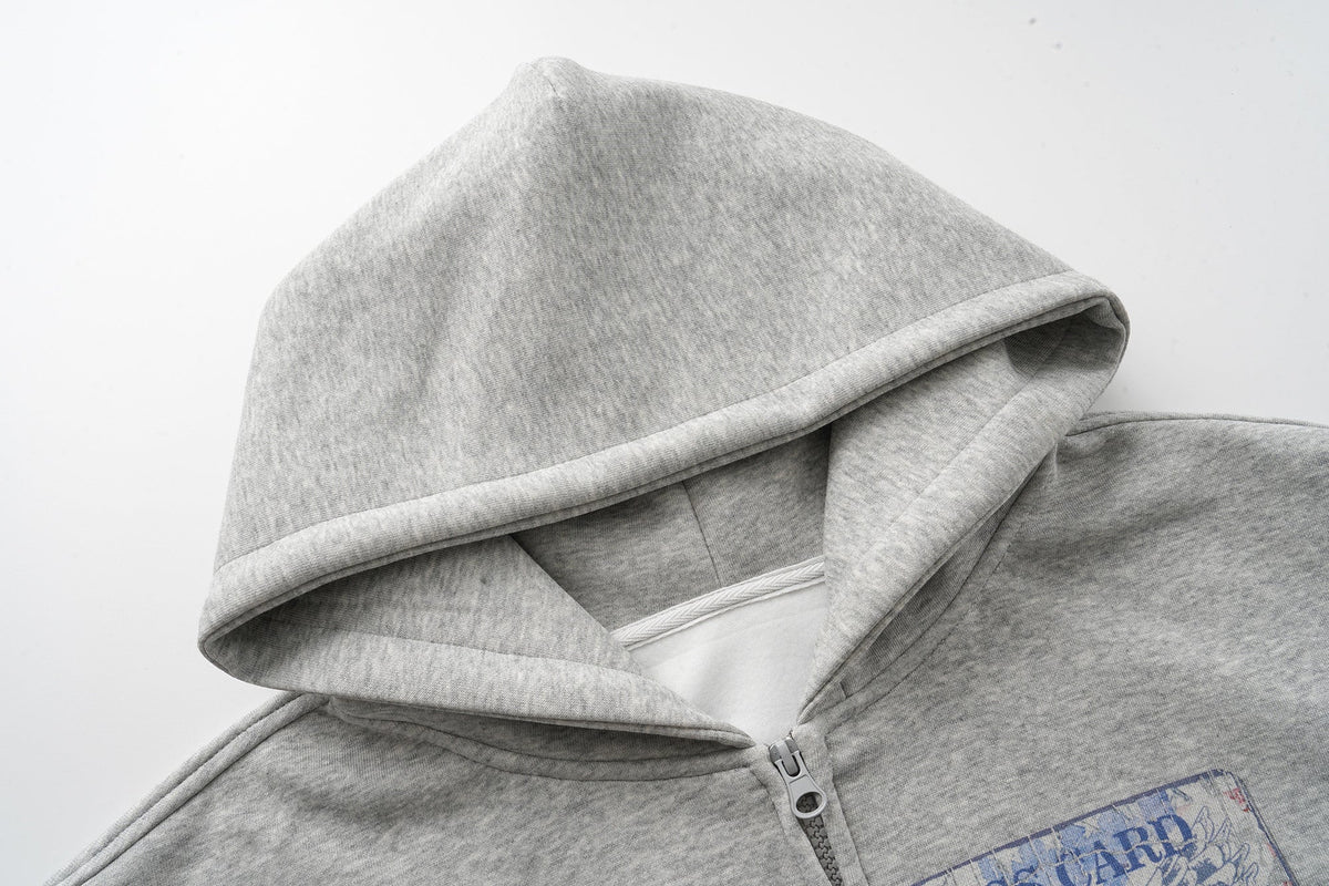 Madxmarx “Business Card” Graphic Zip Hoodie