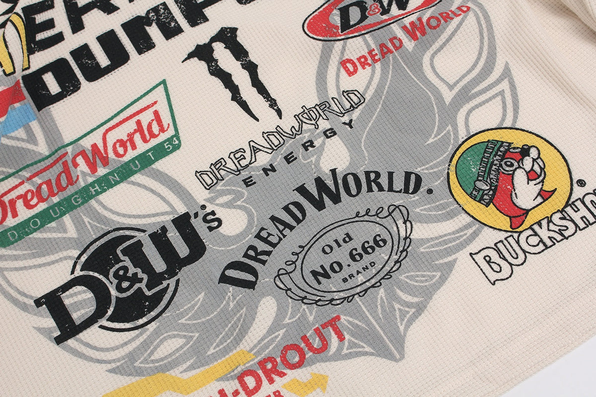 Madxmarx Racing Graphic Waffle Long Sleeve