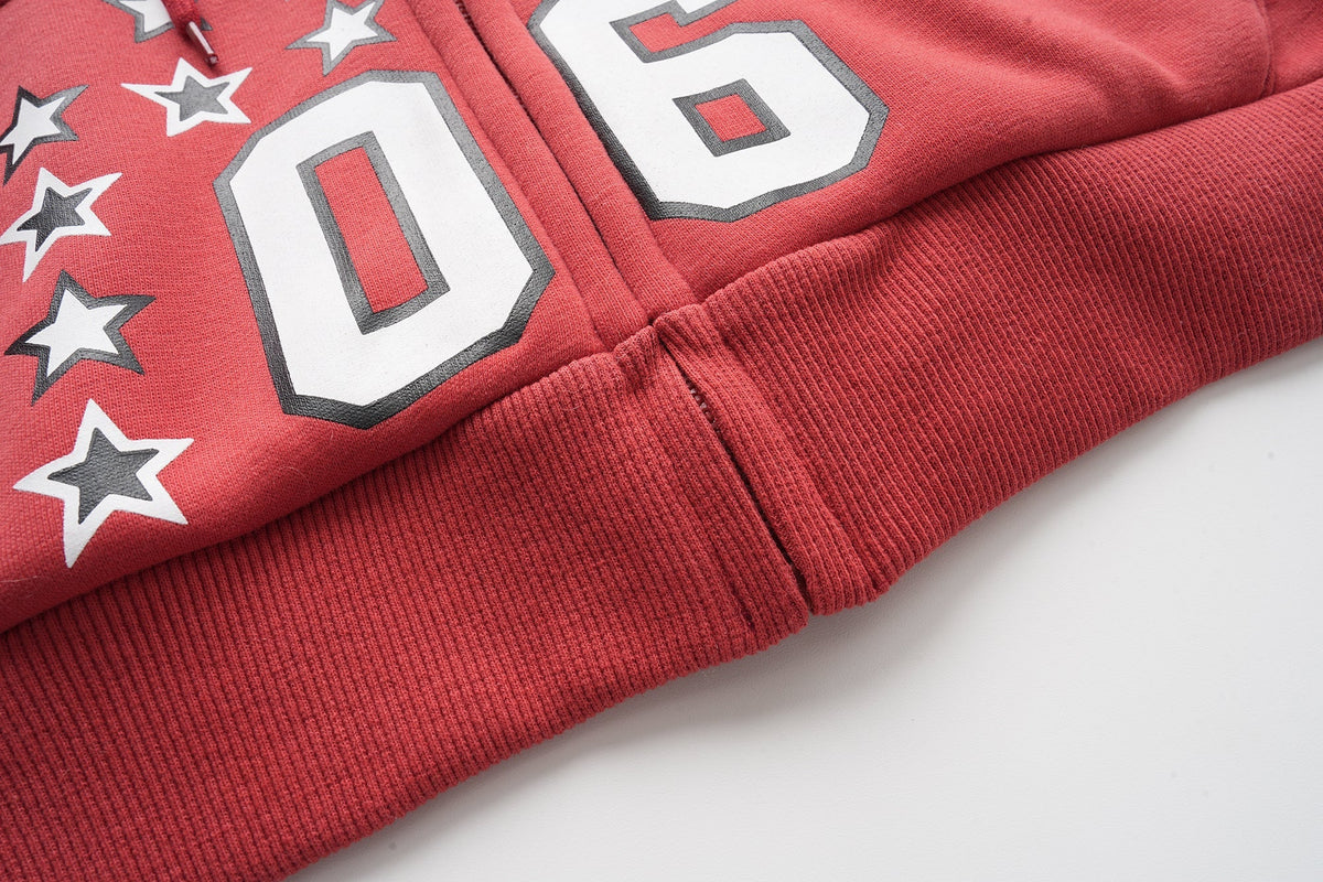 Madxmarx Retro Varsity Zip Hoodie