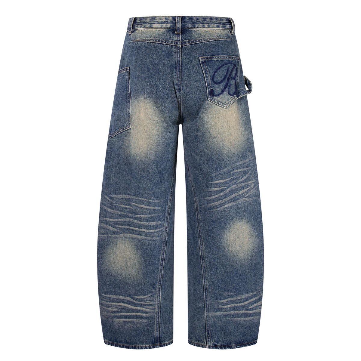 Jean large vintage à moustaches Madxmarx