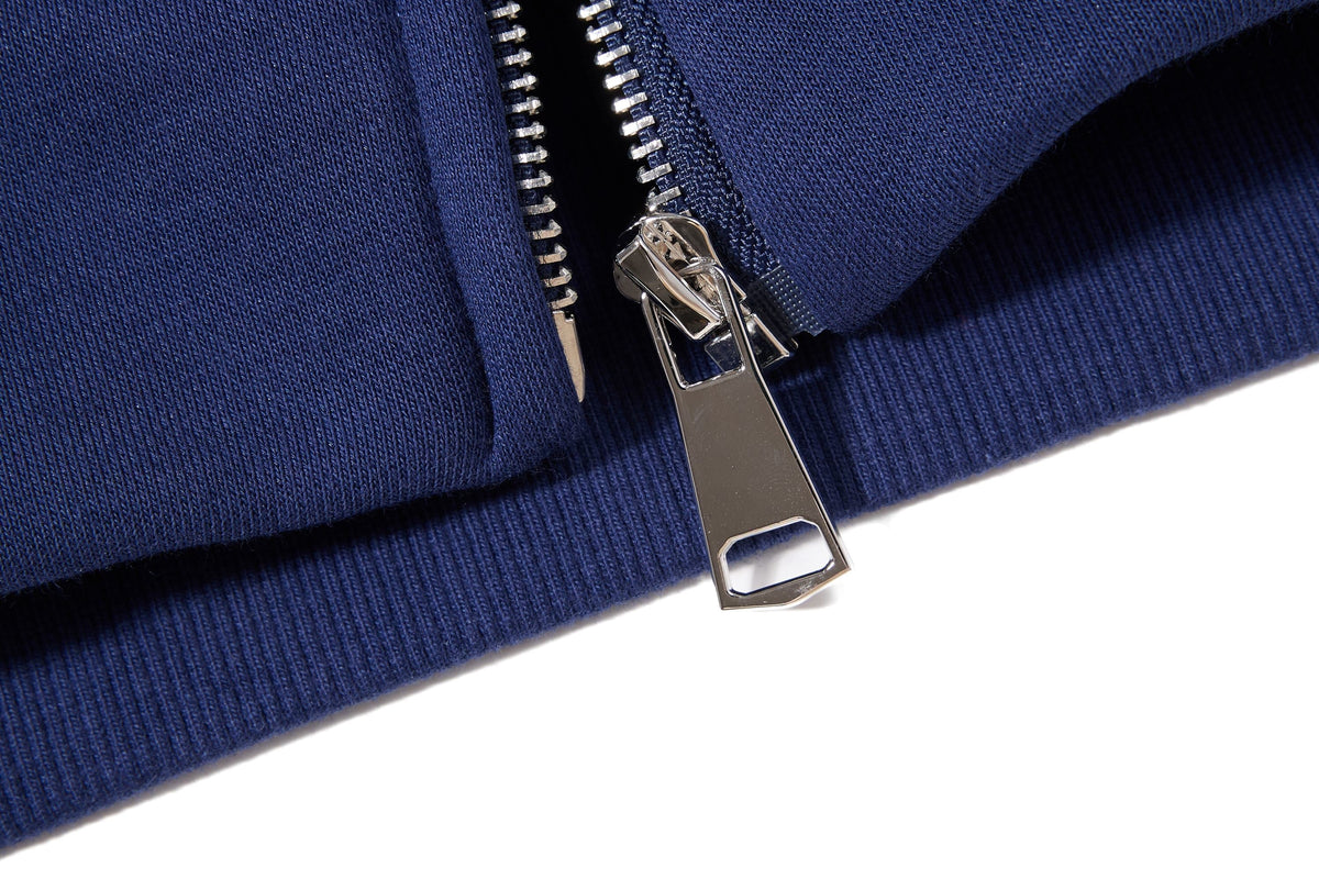Madxmarx Script Sleeve Zip-Up Hoodie