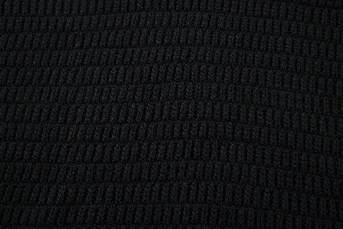Madxmarx Striped Knit Polo Sweater
