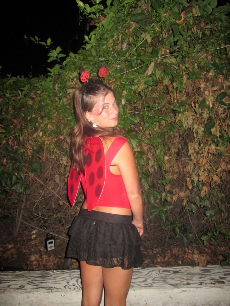 Halloween Ladybug Costume Top