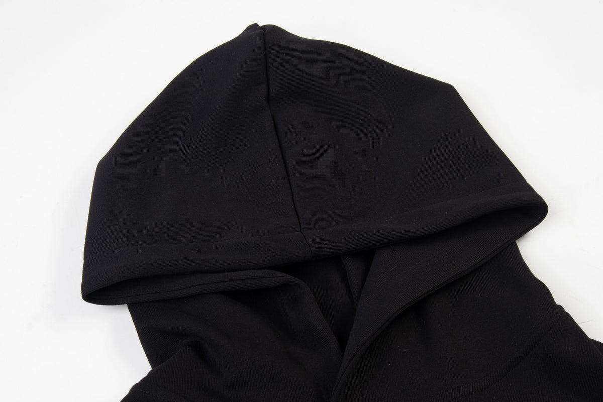 Madxmarx Layered Graphic Hooded Long Sleeve Tee