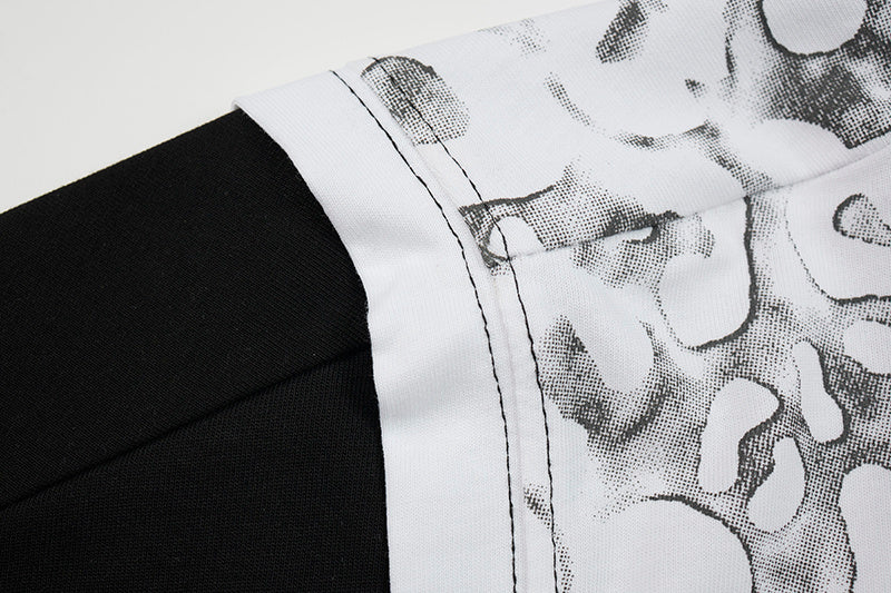 Madxmarx Leopard Mesh Layered Graphic T-Shirt
