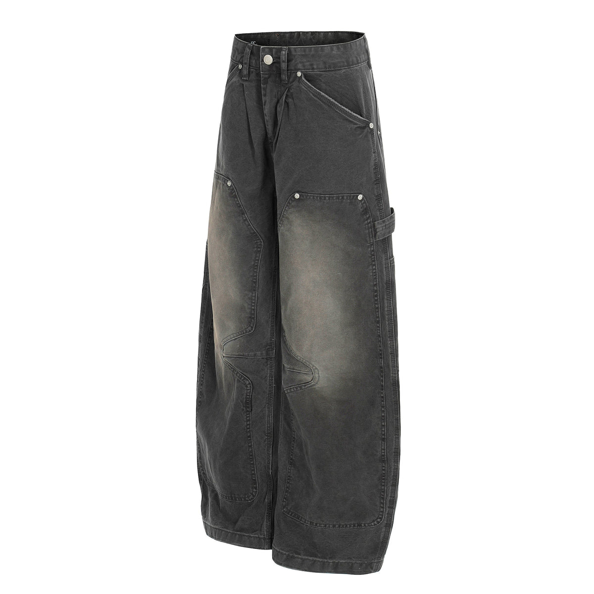 Pantalon large en jean délavé style utilitaire Madxmarx
