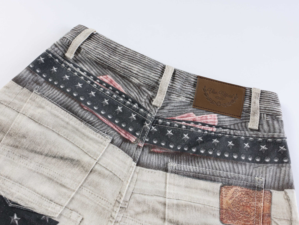 Madxmarx „Layered Belt Utility Balloon Jeans“
