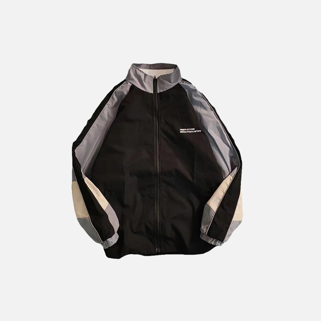 Patchwork Color Block Thin Jacket