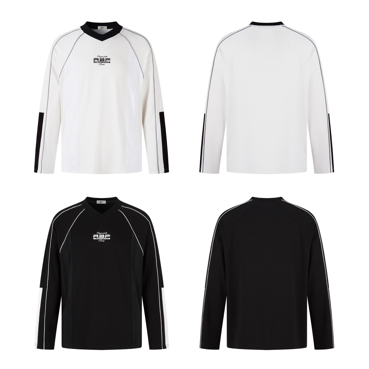 Madxmarx Contrast Panel Long-Sleeve Top