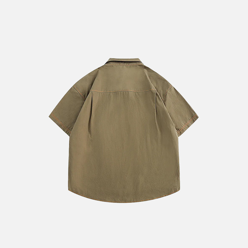 Oversized Solid Color Shirt