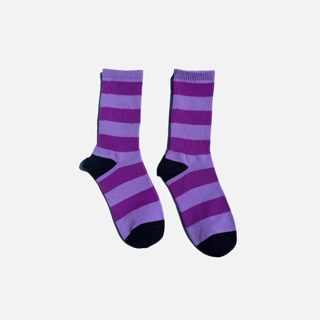 Bold Stripe Crew Socks