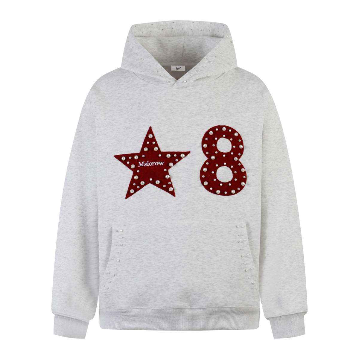 Madxmarx Star & Number Appliqué Hoodie