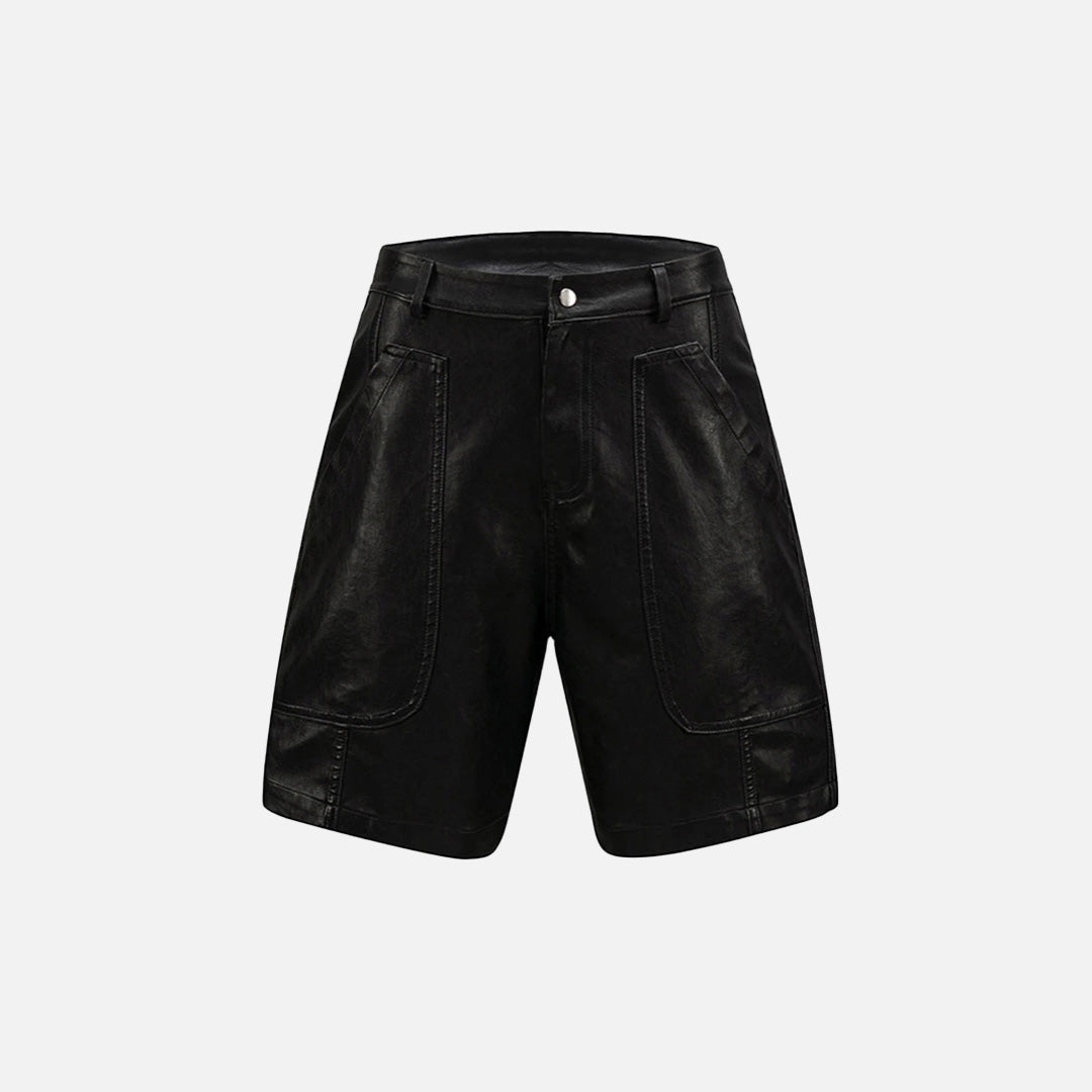 Big Pocket Patchwork Vintage Loose Shorts