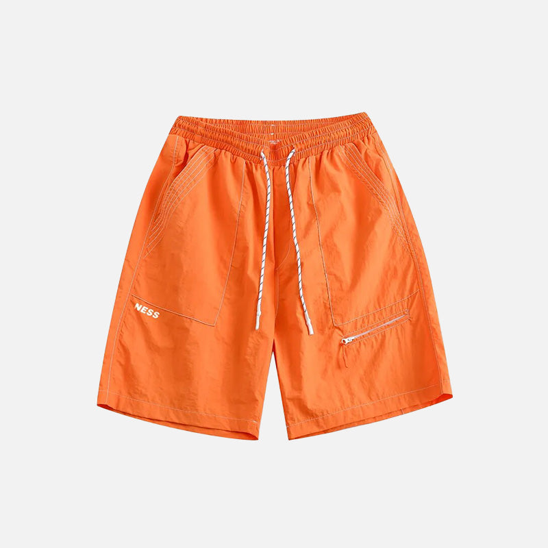 Polyester elastische taille shorts