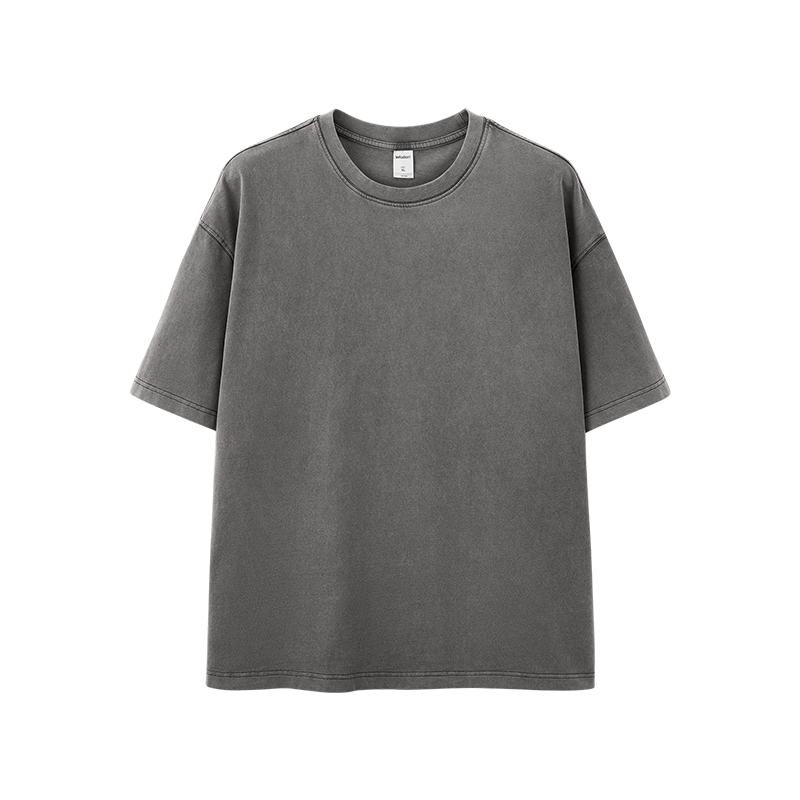 Camisetas lavadas de talla grande con efecto desgastado