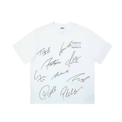 Camiseta gráfica "Signature Print" de Madxmarx - M / Blanco