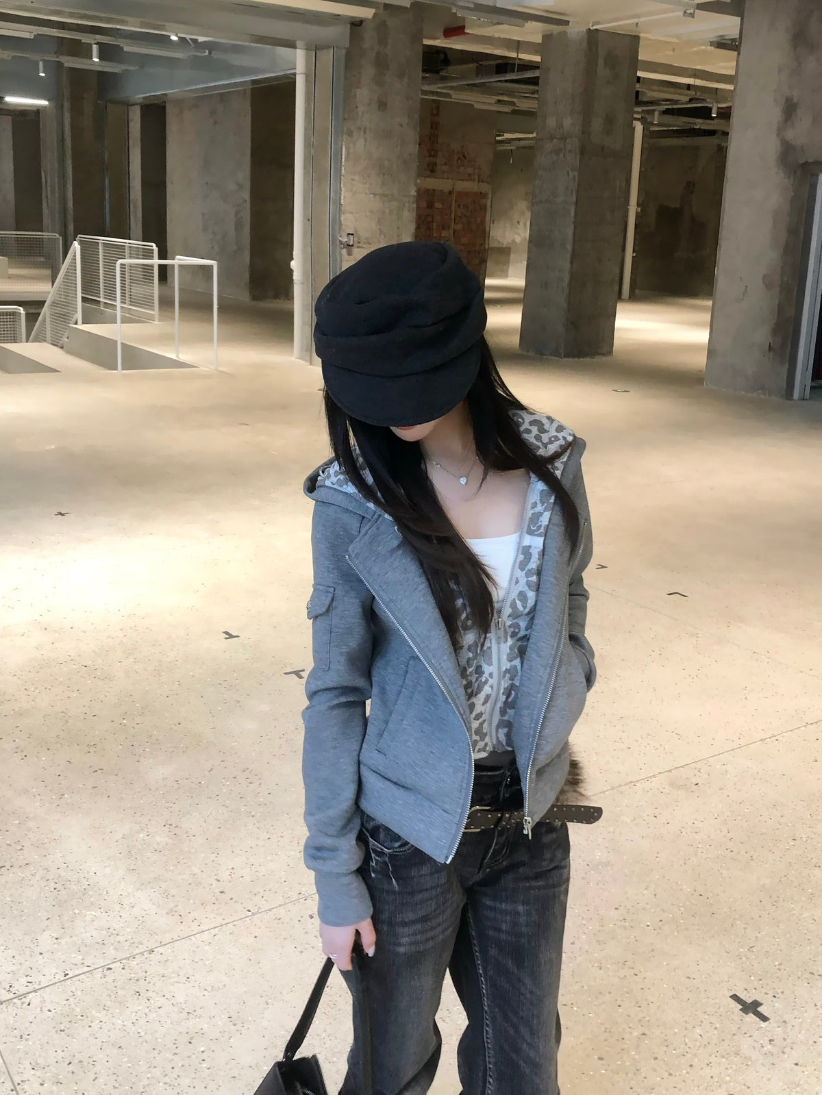 Madxmarx Layered Zip-Up Hoodie