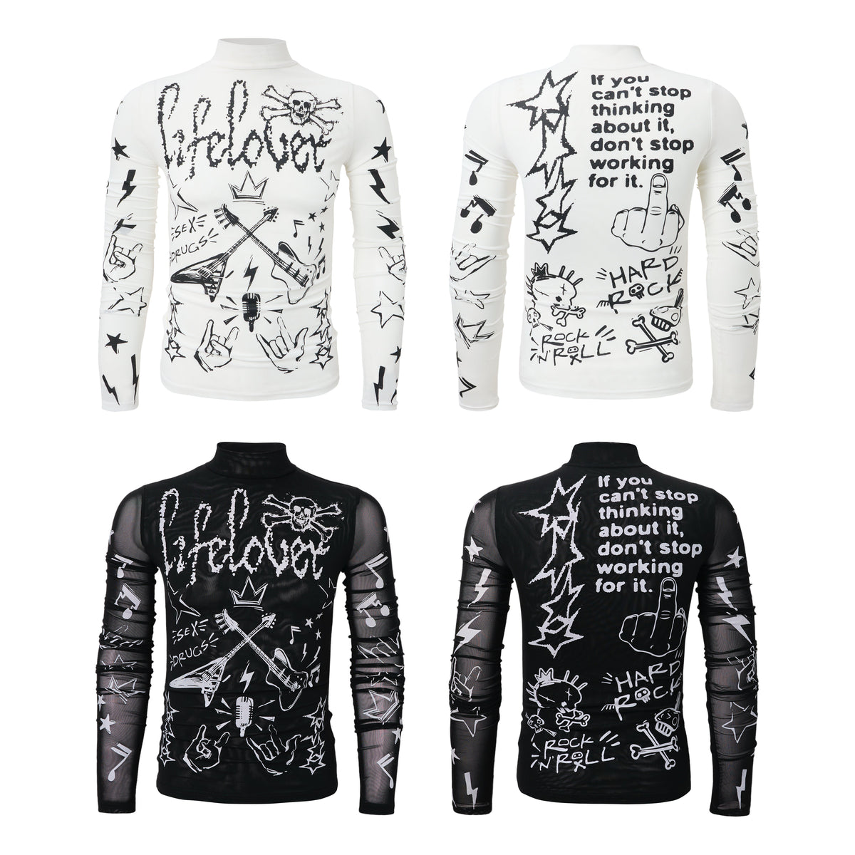 Madxmarx Graphic Long Sleeve Top
