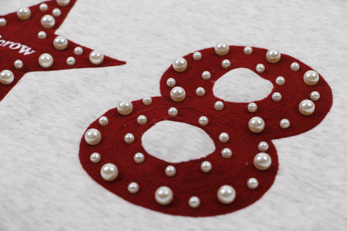 Madxmarx Star & Number Appliqué Hoodie