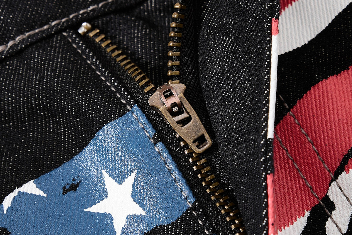 Madxmarx Vintage Flag Baggy Jeans